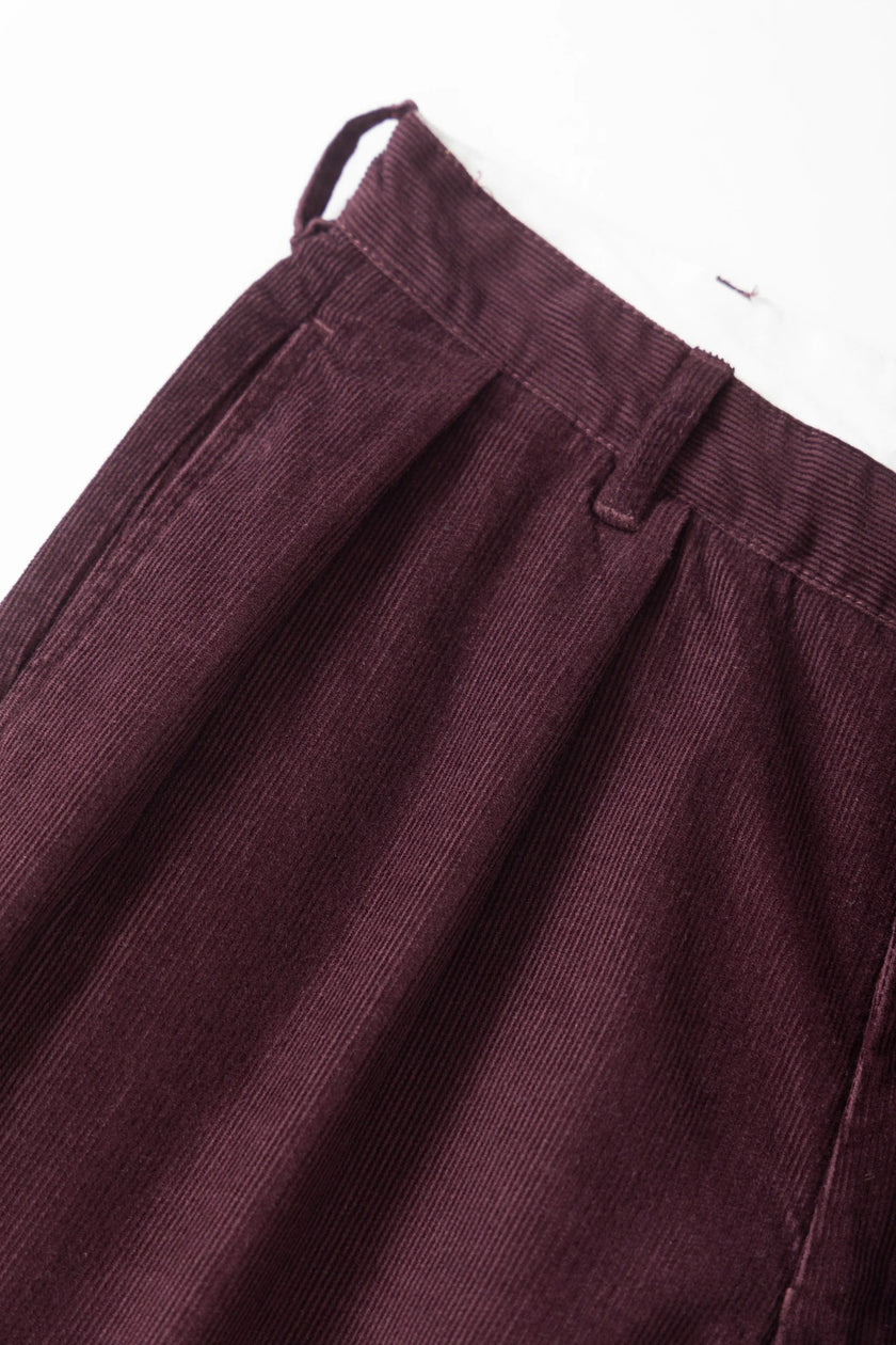Service Works Fine Cord Part Timer Pants Burgundy