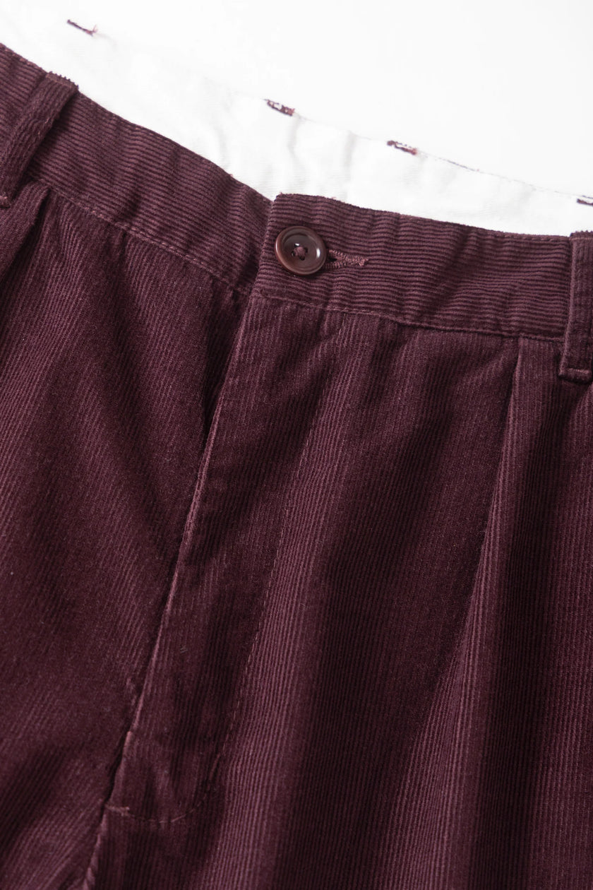 Service Works Fine Cord Part Timer Pants Burgundy