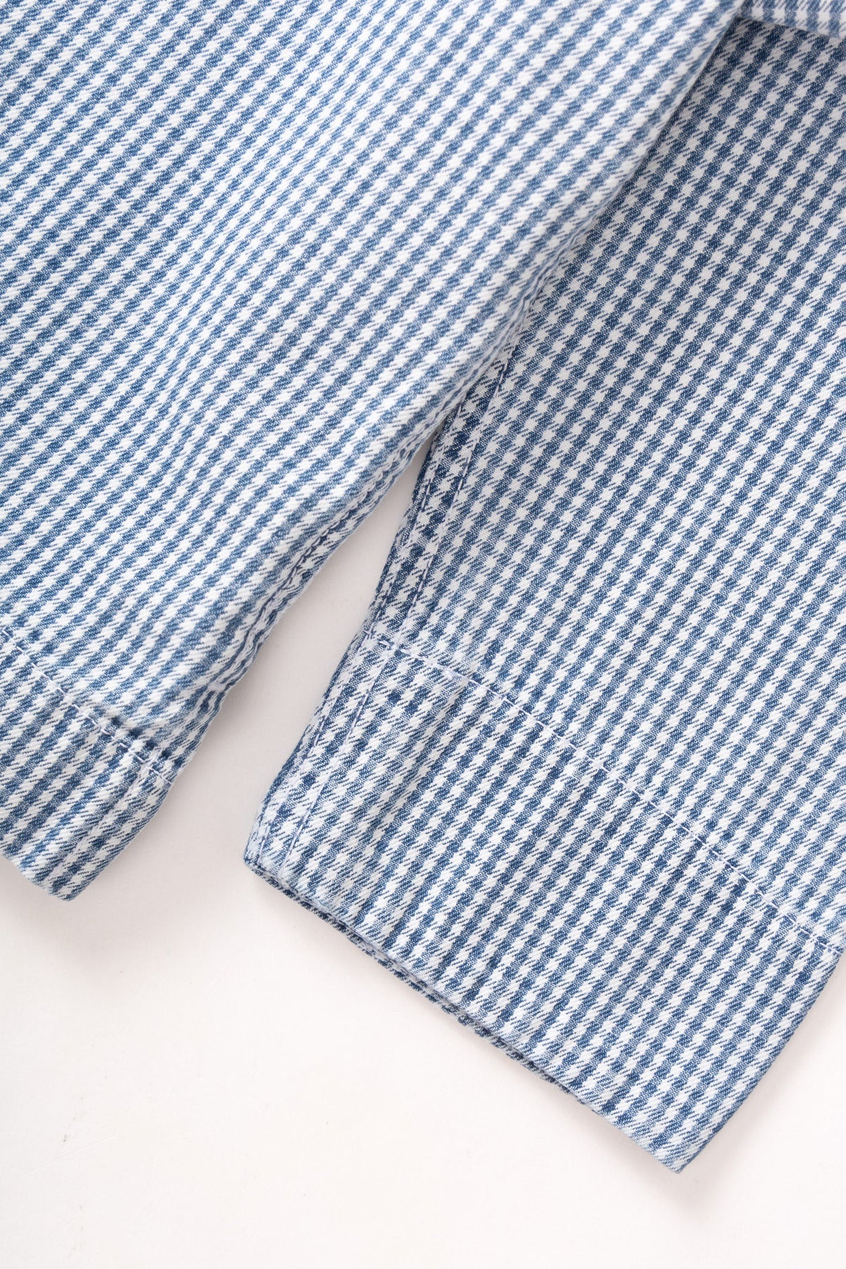 Service Works House Gingham FOH Jacket Blue
