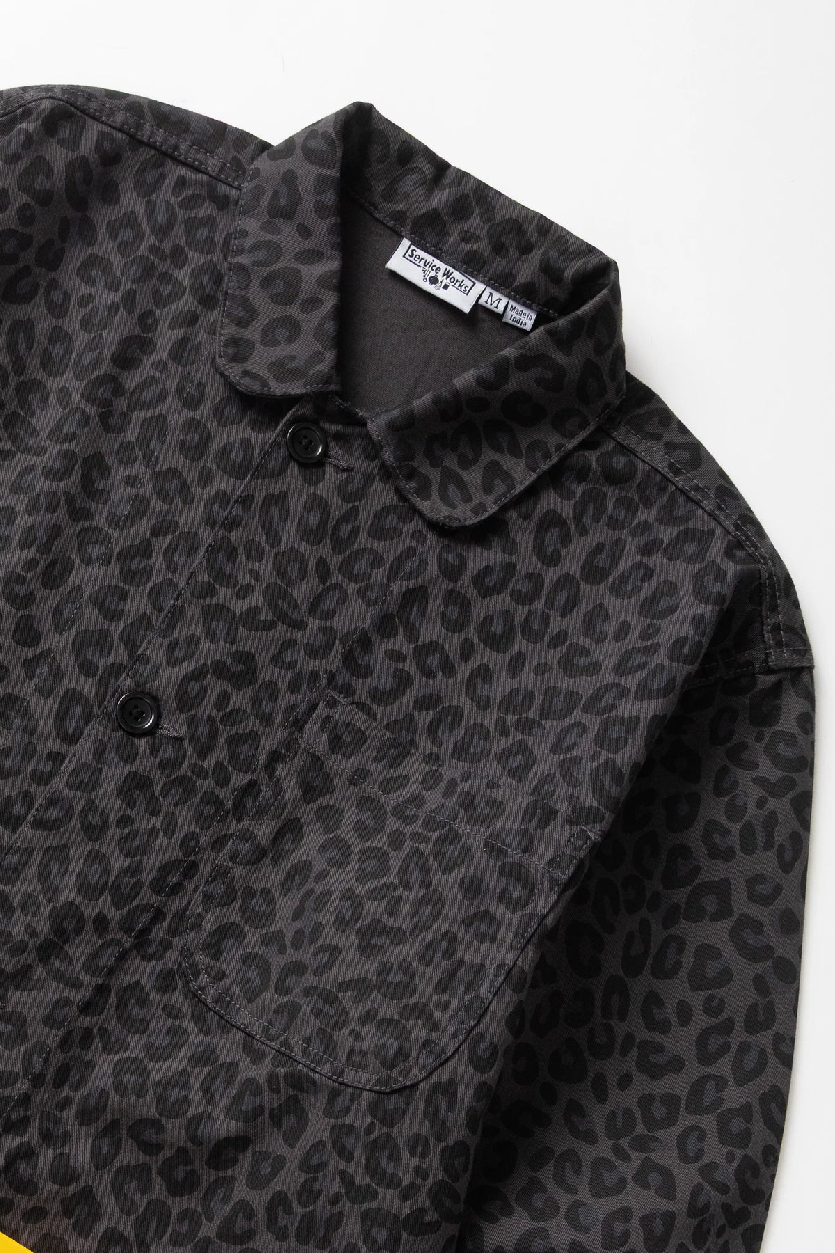 Service Works Patterned Easy Chef Shirt Black Leopard