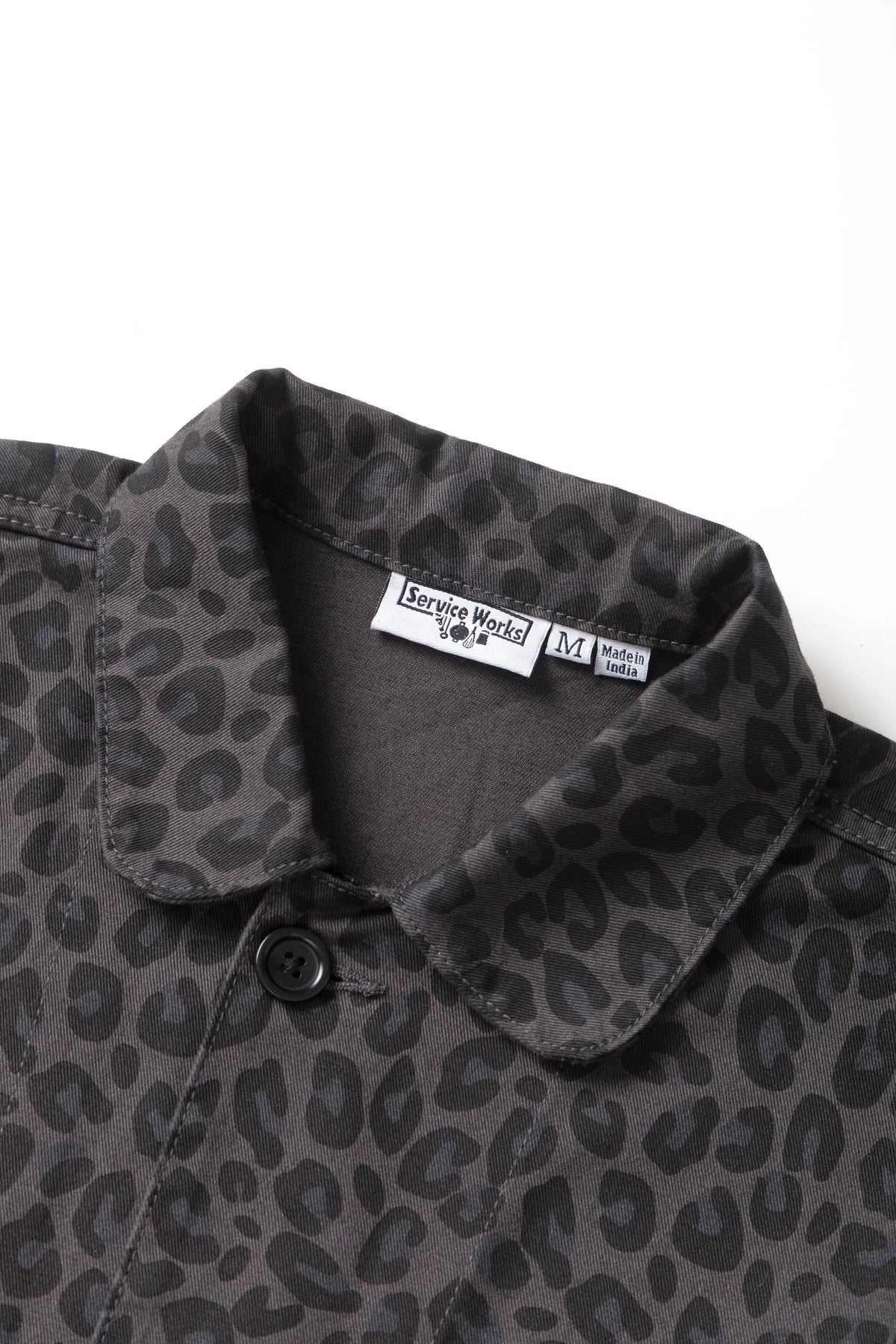 Service Works Patterned Easy Chef Shirt Black Leopard