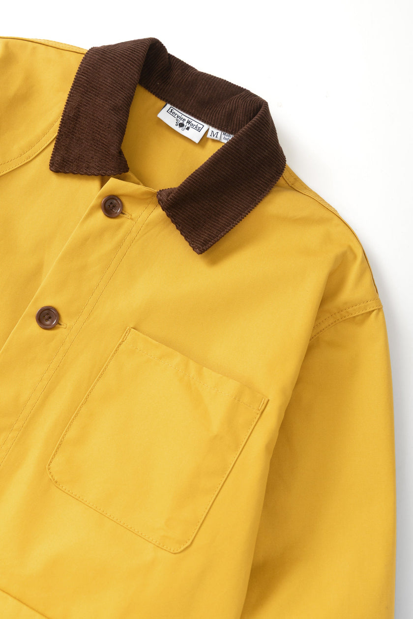 Service Works Waxed Barn Coat Ochre