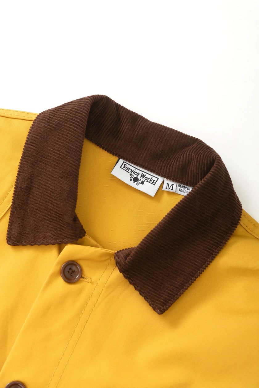 Service Works Waxed Barn Coat Ochre