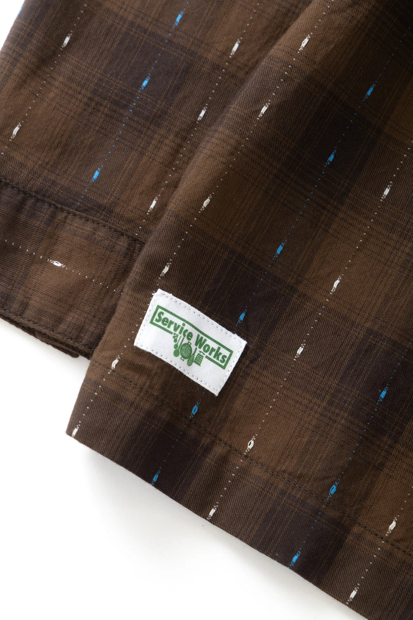 Service Works Drag Stitch Resort Shirt Brown
