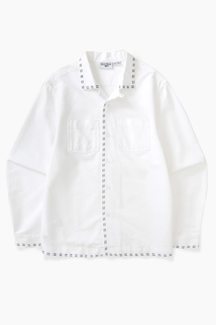 Service Works Trace Resort Shirt White