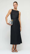 Staple The Label Sabine Midi Dress Black