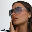 ROC Eyewear Oneness Sunglasses Silver Clear Mirror