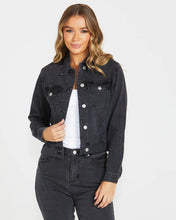 Load image into Gallery viewer, Sass Clothing Darcy Denim Jacket Washed Black
