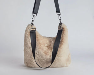 DEA The Label Faux Fur Slouch Bag Aspen