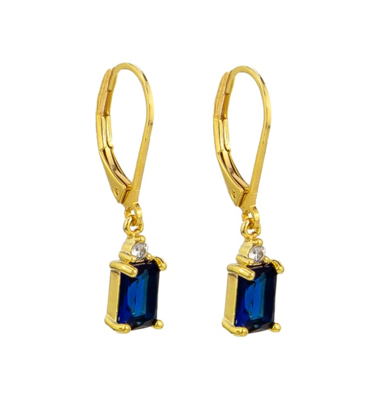 Tiger Tree Sapphire Crystal Drop Huggies