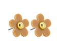 Tiger Tree Latte Large Daisy Studs