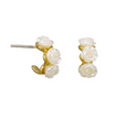 Tiger Tree Gold White Rosette Huggies