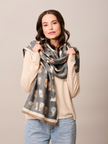 Tiger Tree Alley Catz Scarf Grey