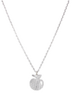 Tiger Tree Silver Apple Necklace