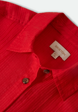 Load image into Gallery viewer, Brixton East Side Boxy L/S Button Down Crimson
