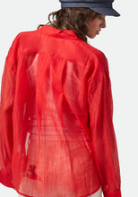Load image into Gallery viewer, Brixton East Side Boxy L/S Button Down Crimson
