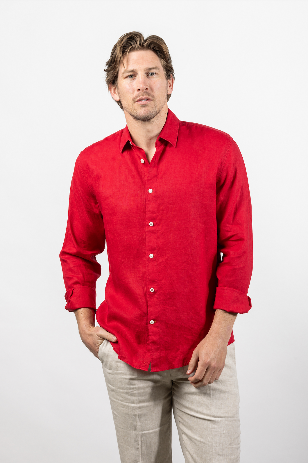 Cutler & Co Blake L/S Shirt Garnet