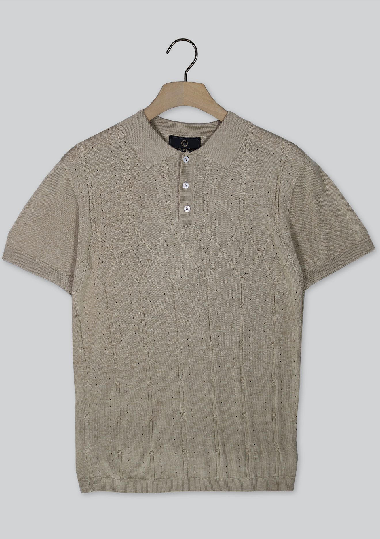Cutler & Co Yiannis polo Sandstone