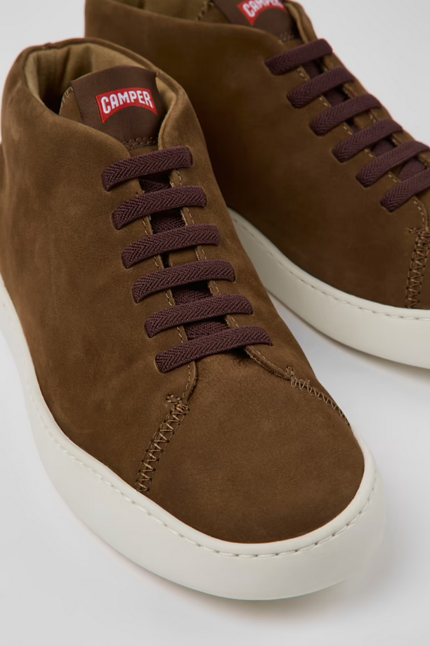 Camper Mens Peu Touring Sneakers Brown Nubuck