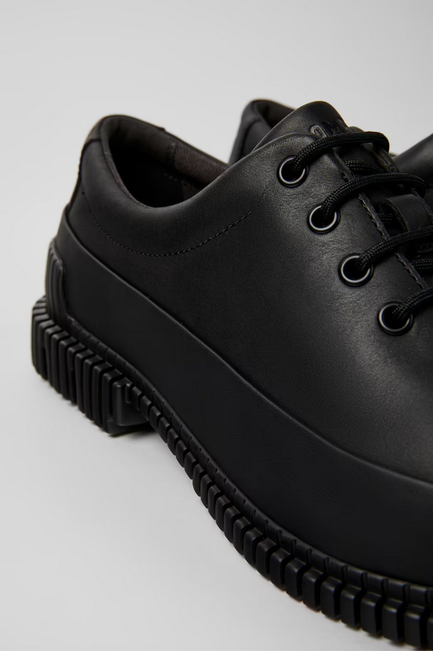 Camper Mens Pix Lace Up Shoe Black Leather