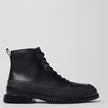 Camper Mens Pix Lace Up Ankle Boots Black Leather