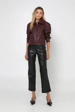 Load image into Gallery viewer, Madison The Label Tony Cropped Jacket Plum
