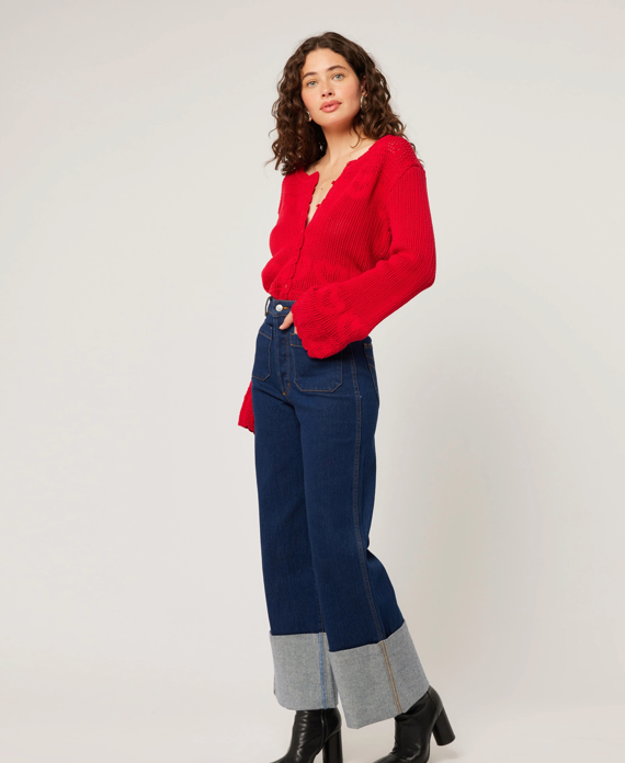Rolla's Sailor Jean Riley Blue Cuff