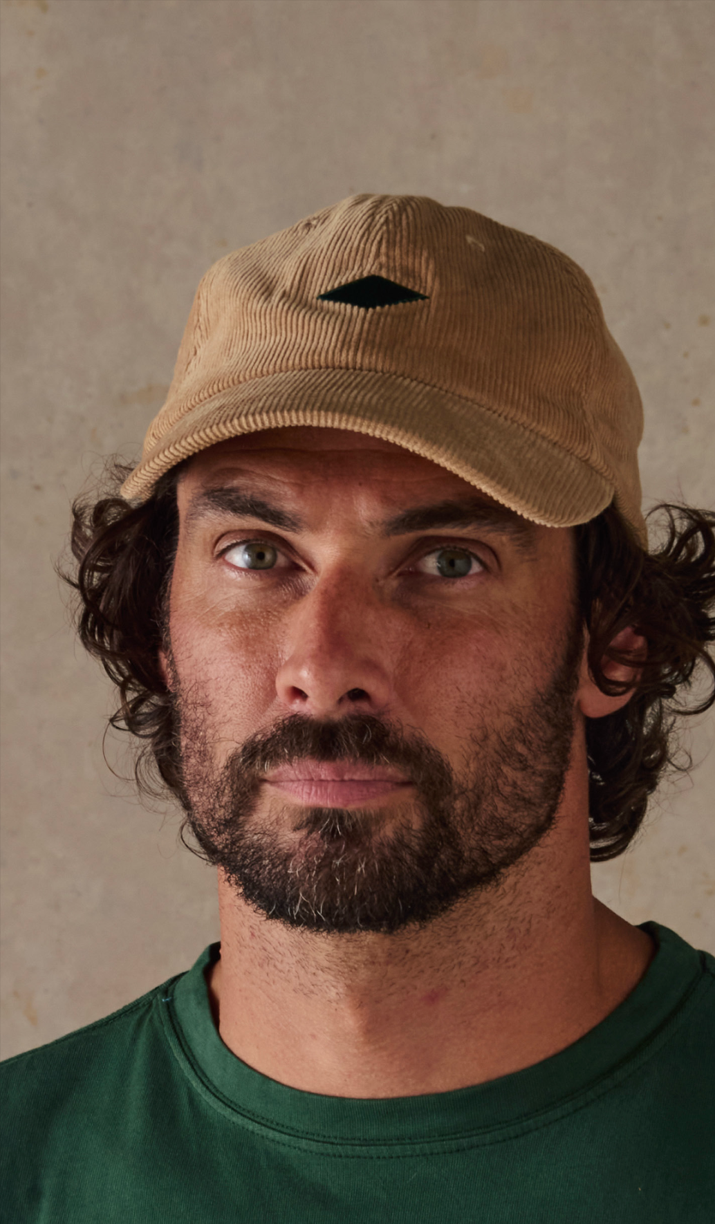 McTavish Diamond Cord Cap Dark Tan