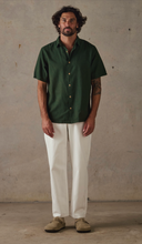Load image into Gallery viewer, McTavish Hemp Stripe Shirt Dark Green
