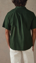 Load image into Gallery viewer, McTavish Hemp Stripe Shirt Dark Green

