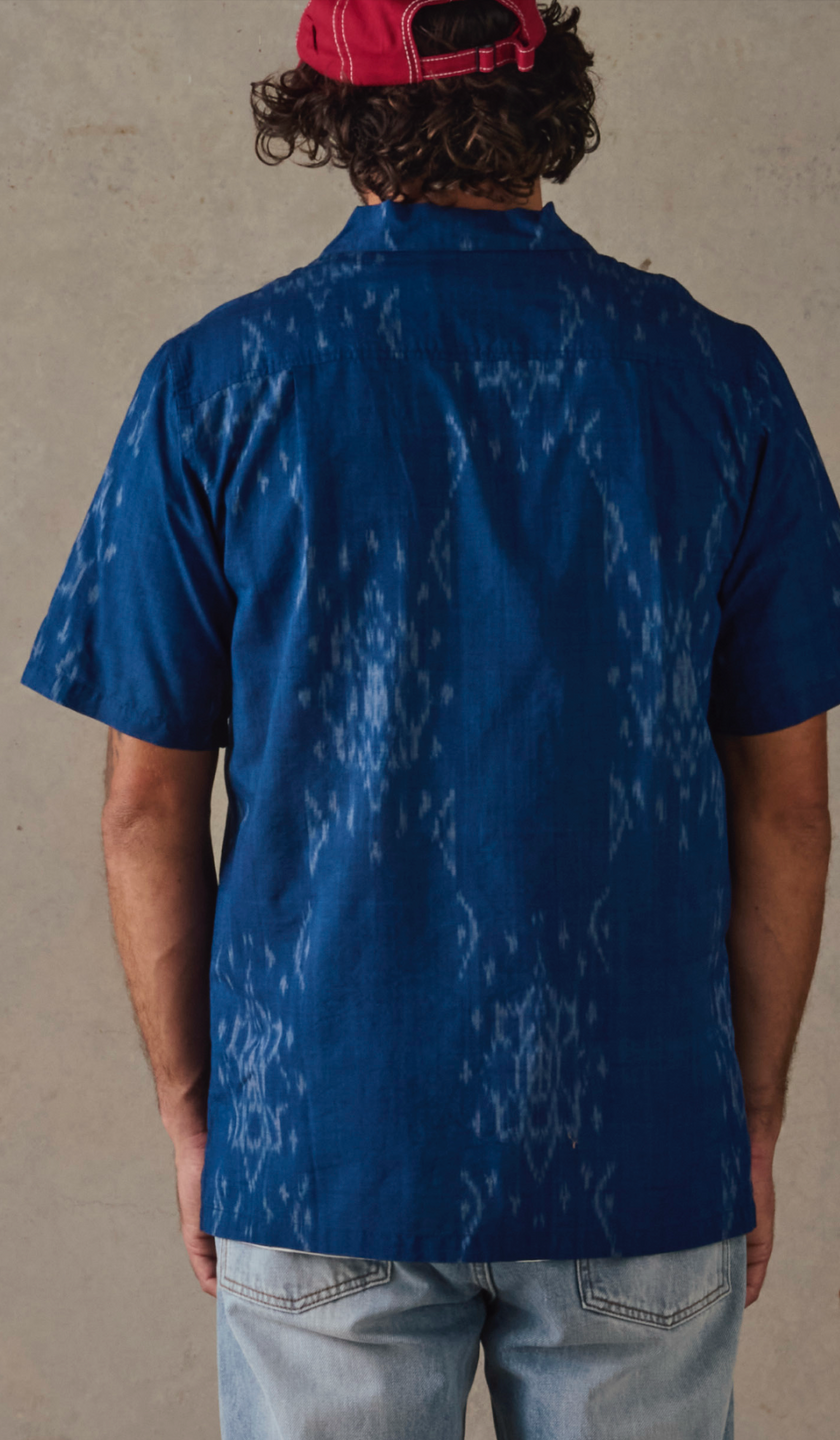 McTavish Camp Collar Shirt Blue