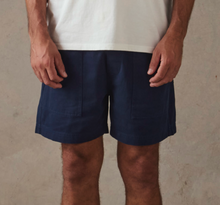 Load image into Gallery viewer, McTavish Twill Shorts Dark Blue
