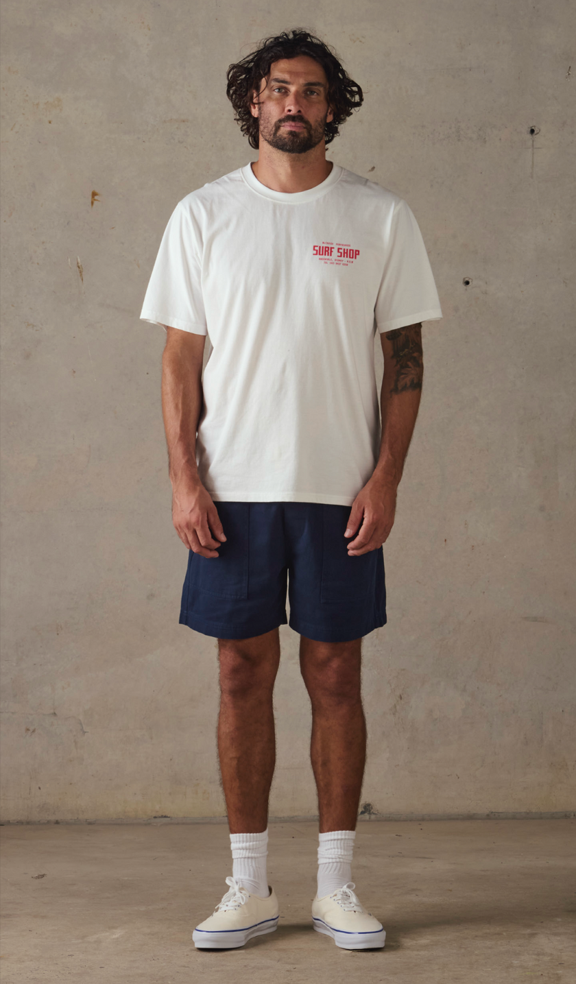 McTavish Twill Shorts Dark Blue