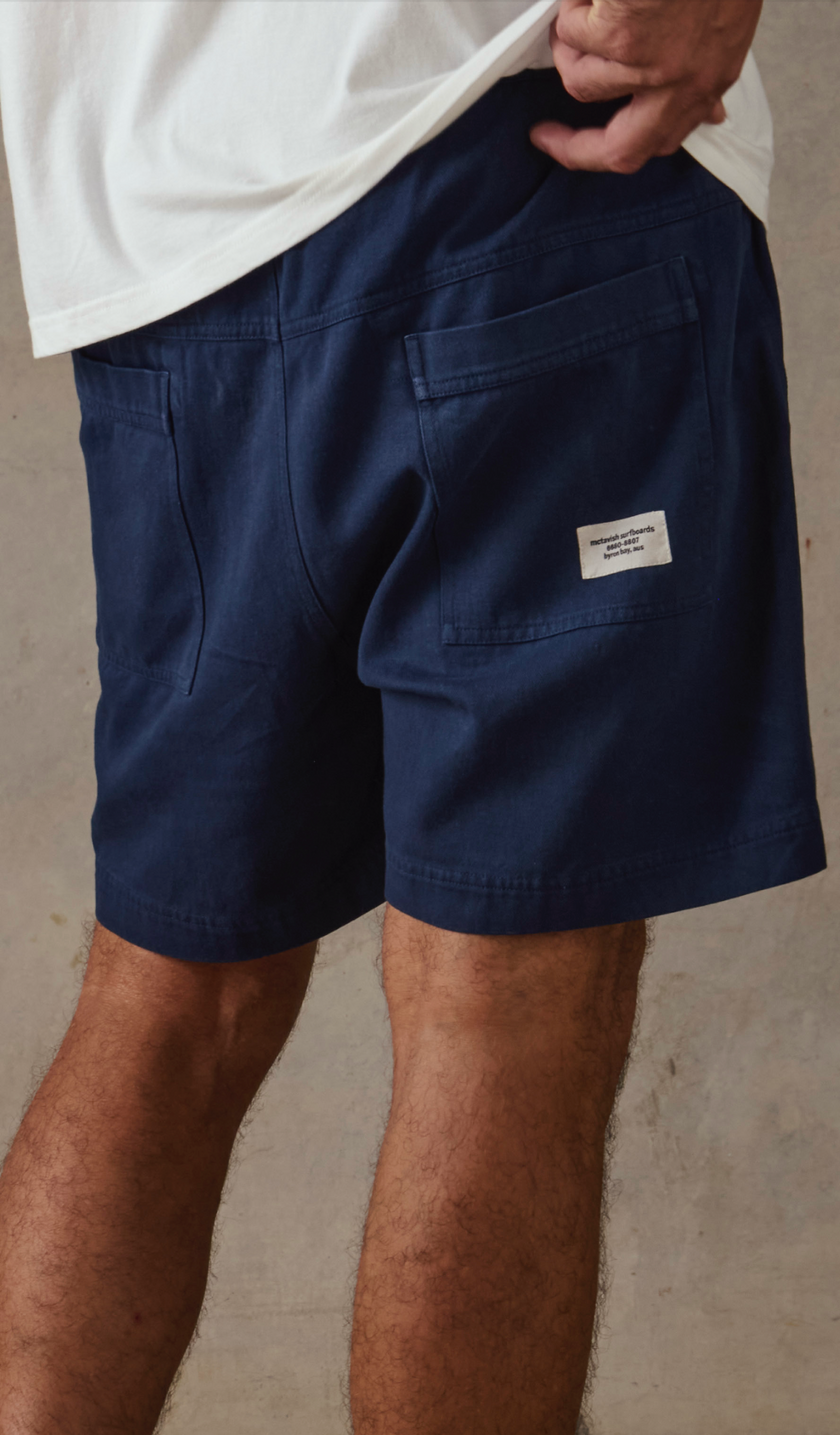 McTavish Twill Shorts Dark Blue