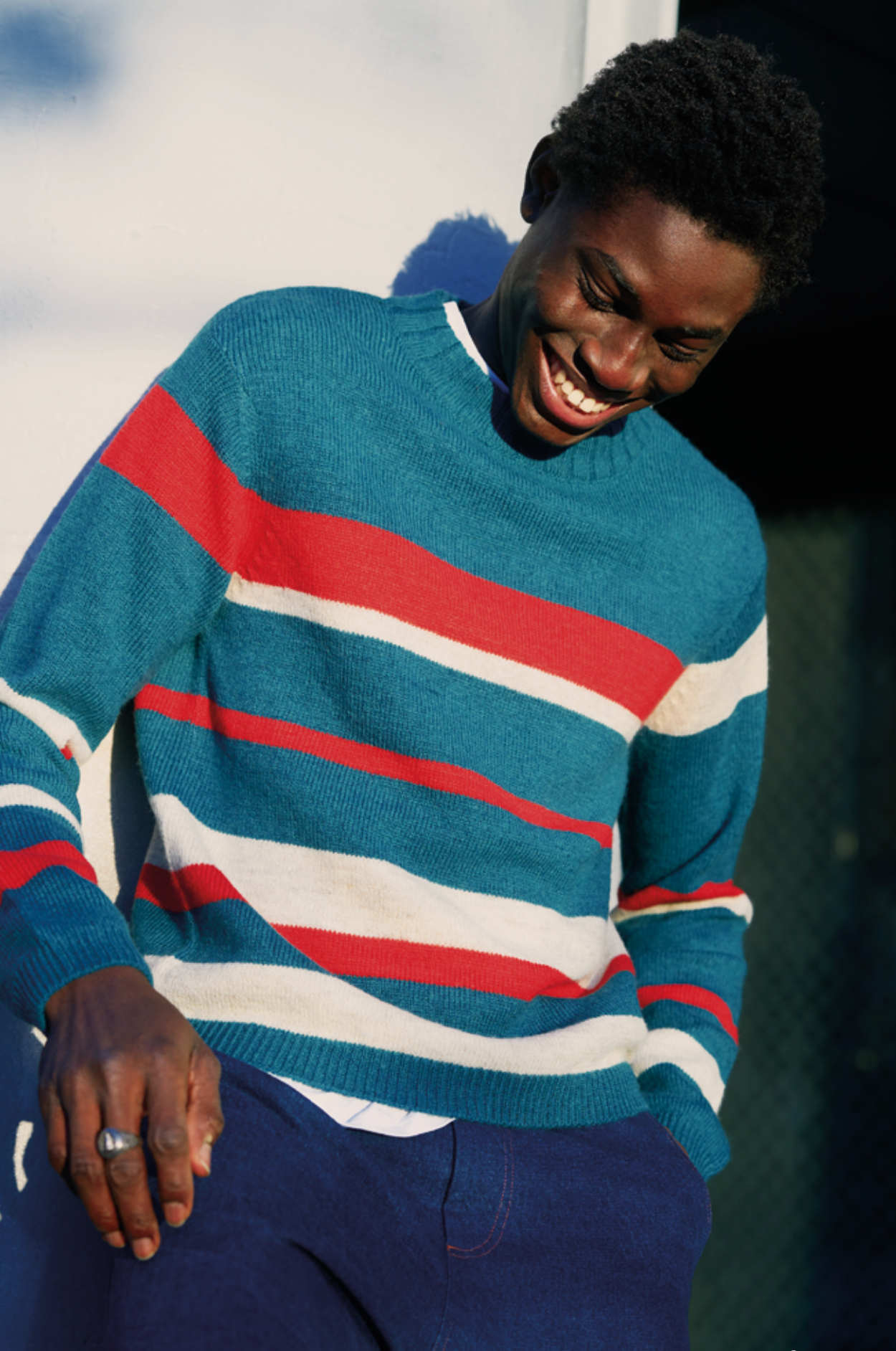 Komodo Gabriel Stripe Jumper Evergreen