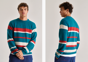 Komodo Gabriel Stripe Jumper Evergreen