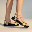 Rollie Sandal Tooth Wedge Sorbet