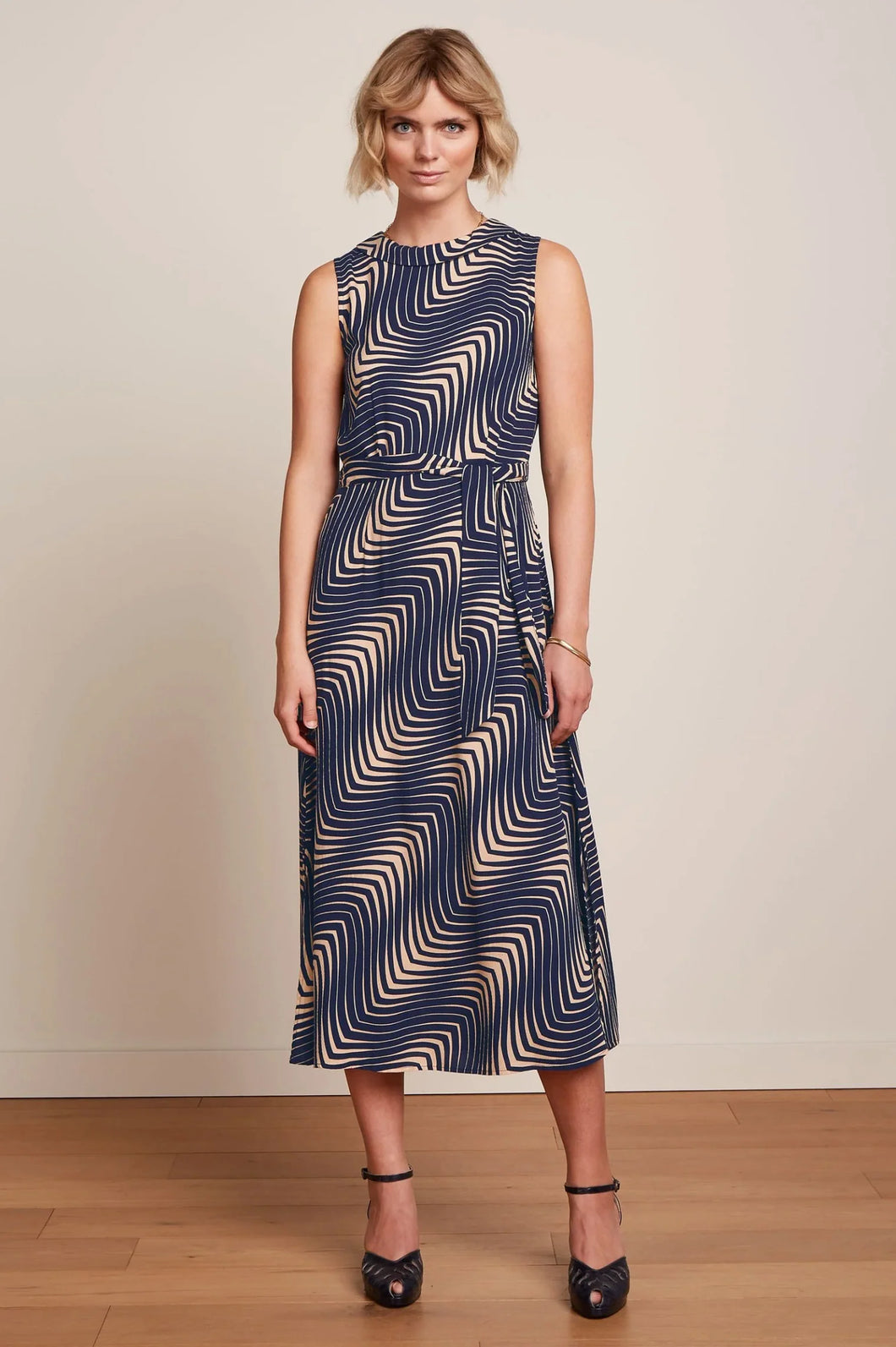 King Louie Jodie Maxi Dress Cleo Evening Blue