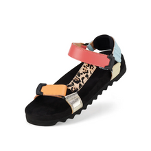 Load image into Gallery viewer, Rollie Sandal Tooth Wedge Sandals Multi Leopard

