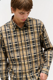 Neuw Denim Printed Check Long Sleeve Shirt Amber