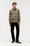 Neuw Denim Printed Check Long Sleeve Shirt Amber