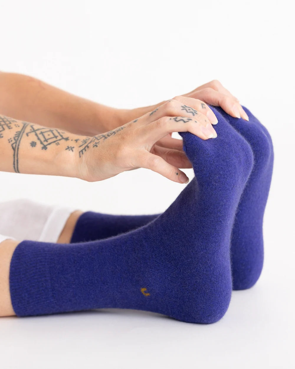 Nooan Hamilton Possum Merino Wool Socks Royal Blue