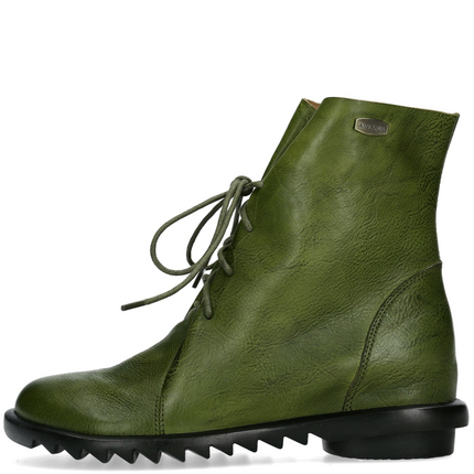 Laura Vita Cyrielle 12 Vert Green Leather Boots