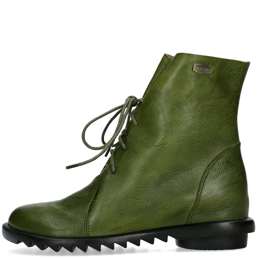 Laura Vita Cyrielle 12 Vert Green Leather Boots
