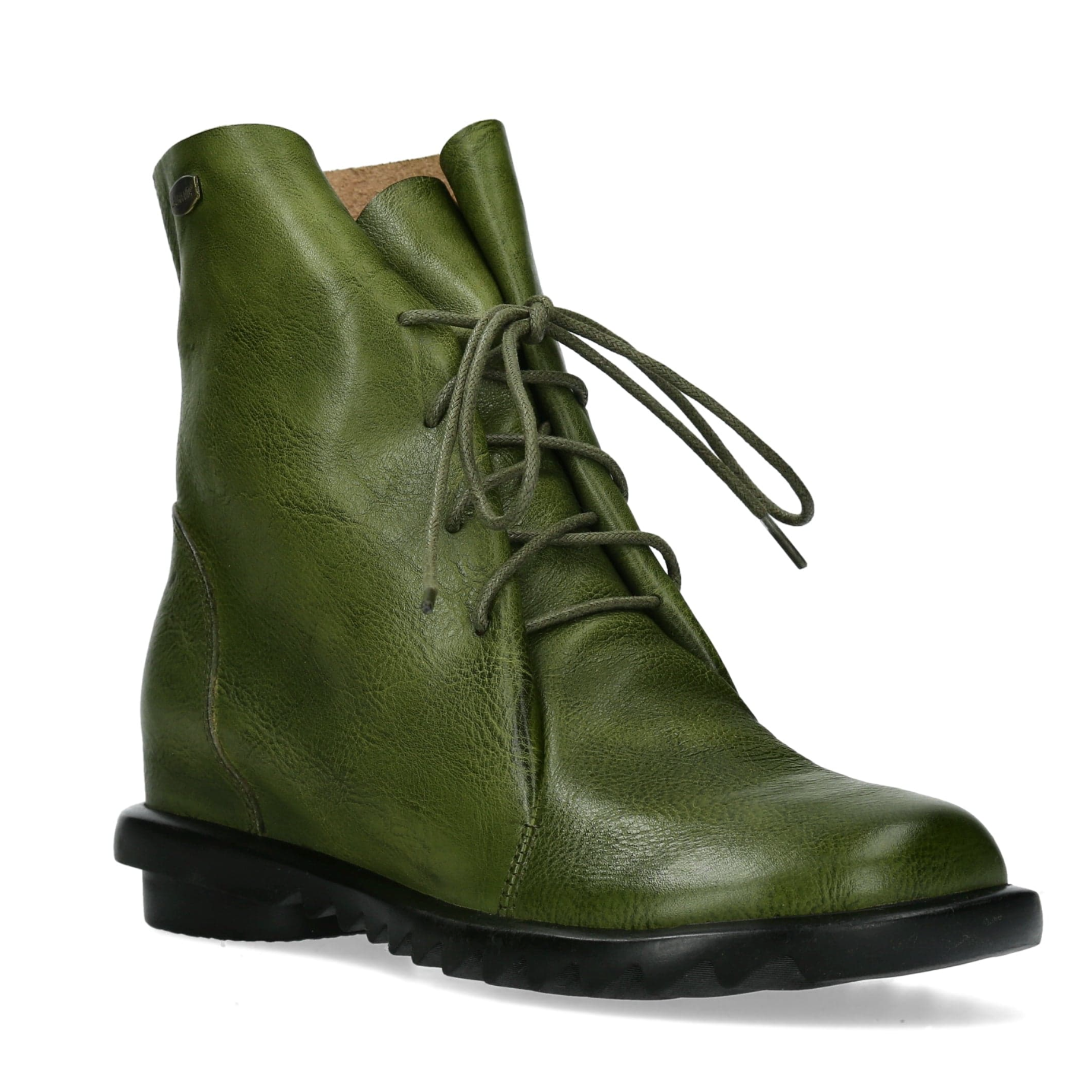 Laura Vita Cyrielle 12 Vert Green Leather Boots