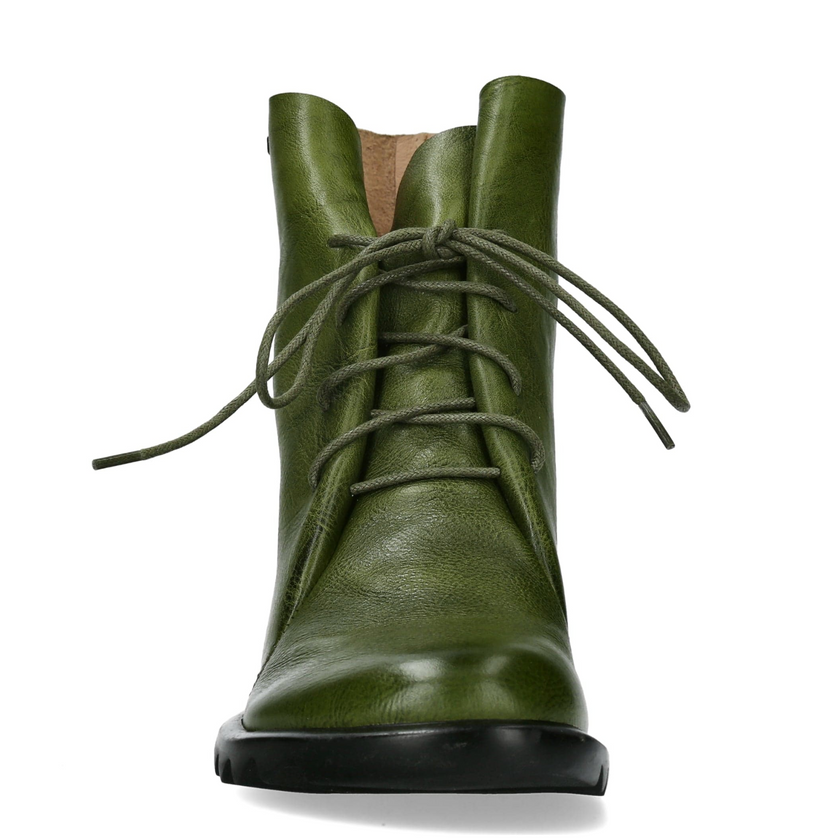 Laura Vita Cyrielle 12 Vert Green Leather Boots
