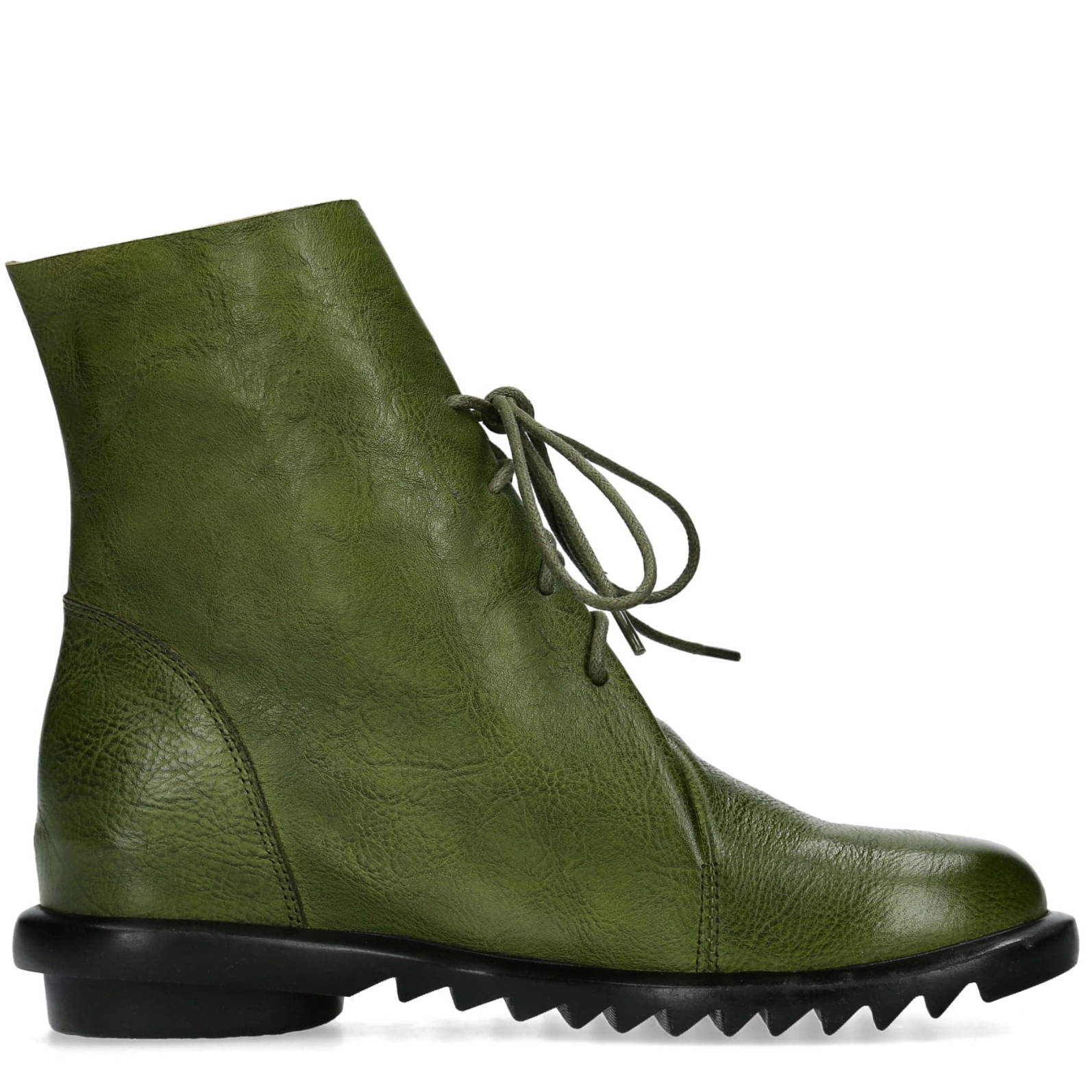 Laura Vita Cyrielle 12 Vert Green Leather Boots