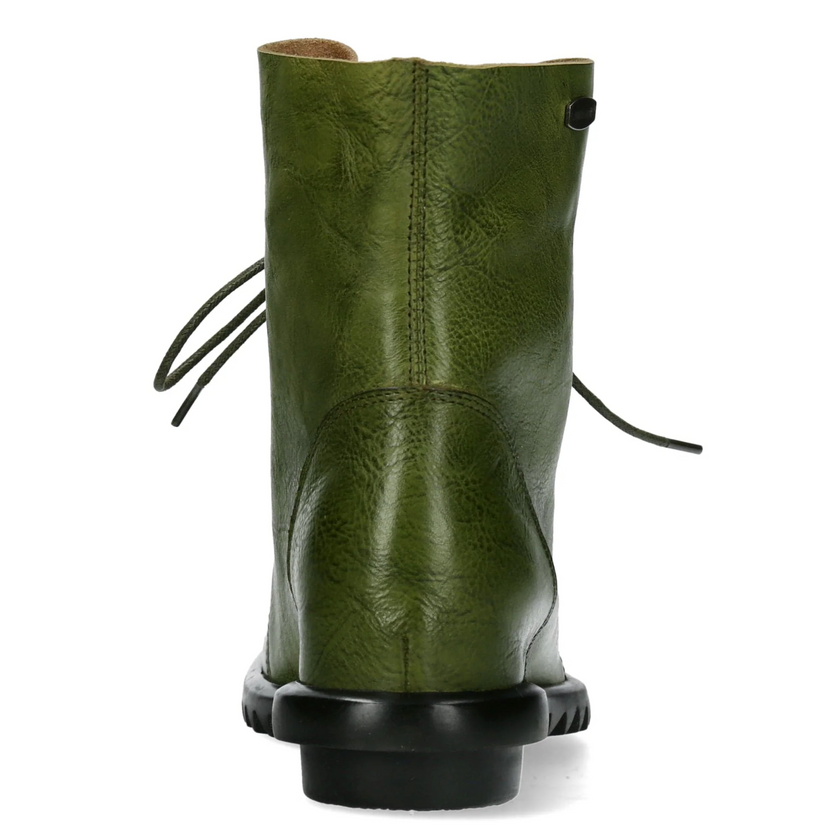 Laura Vita Cyrielle 12 Vert Green Leather Boots