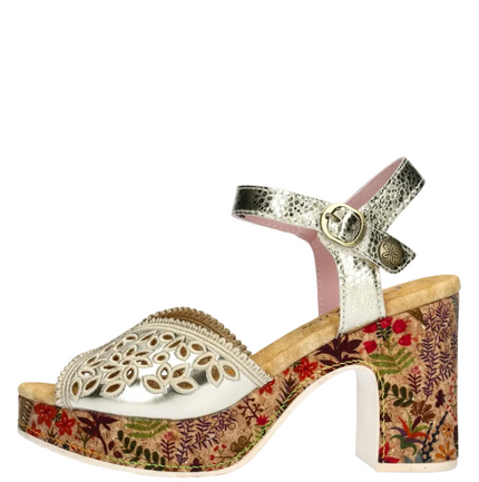 Laura Vita Hecalo 16 Platform Heels Gold Metallic