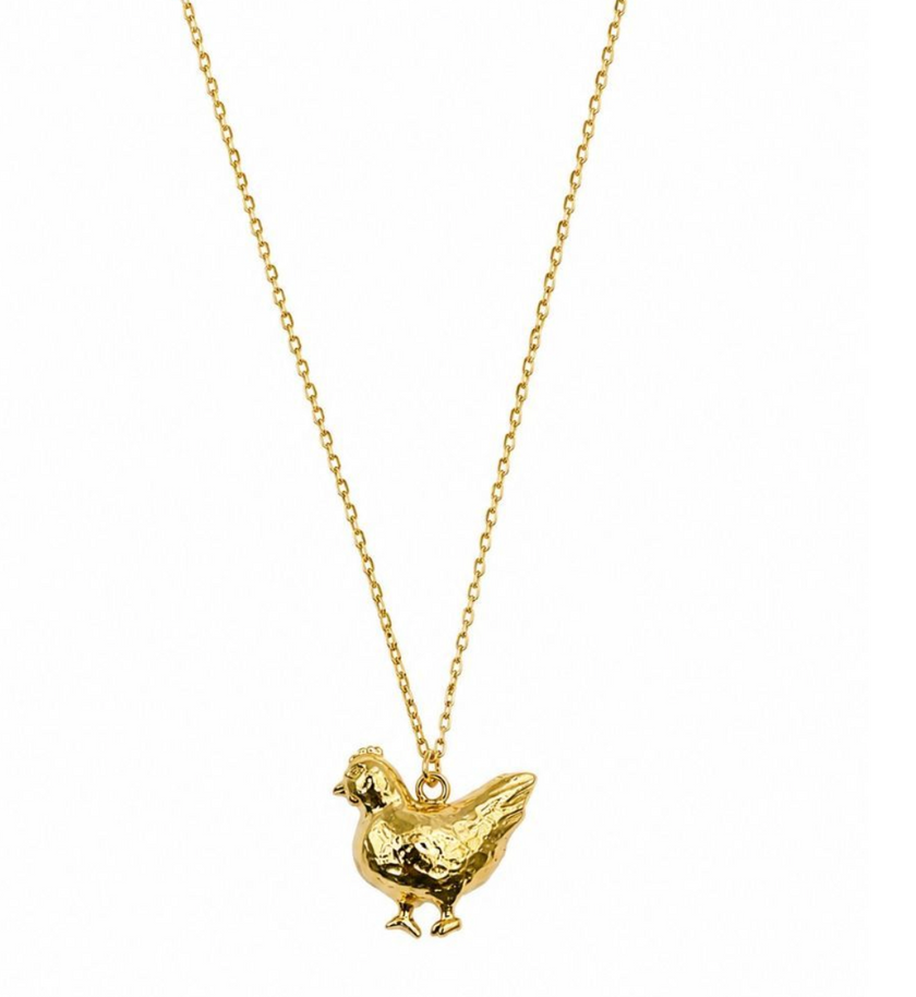Tiger Tree Gold Chick Necklace